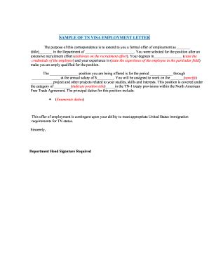 Download Tn Visa Extension Letter Sample 