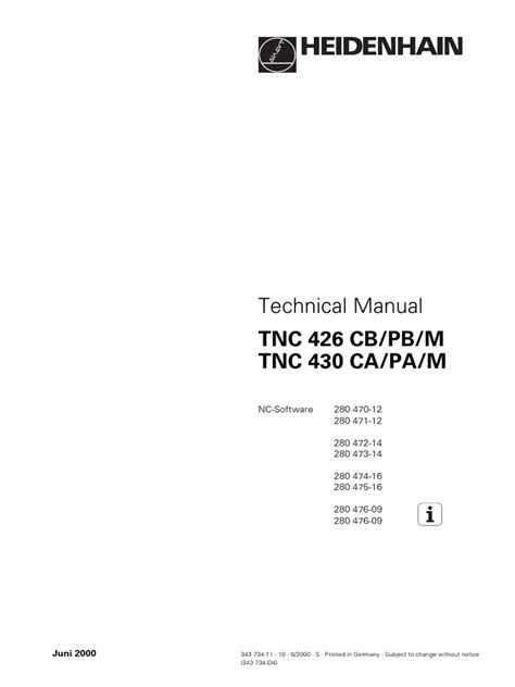Tnc 426 Technical Manual