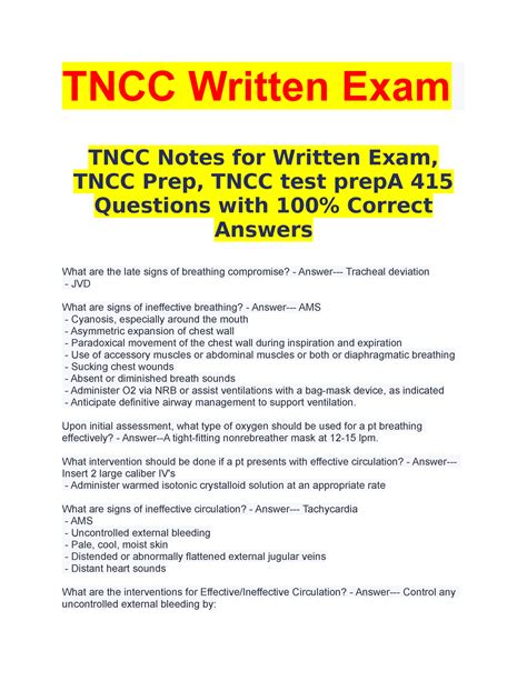 Read Tncc 6Th Edition Test Questions 