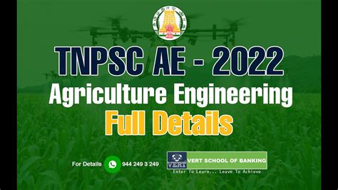 Read Online Tnpsc Ae Agricultural Engineering Notification 2017 
