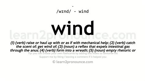 to break the wind definition English dictionary for learners