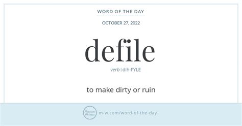 to defile meaning