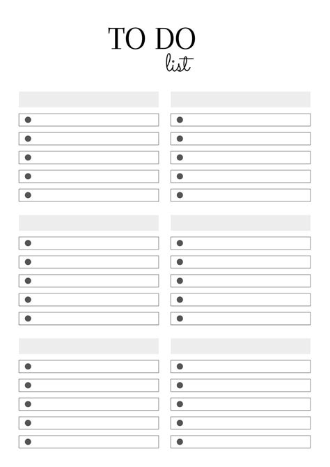 To Do Checklist To Do Notebook