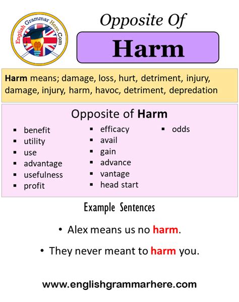 to harm meaning