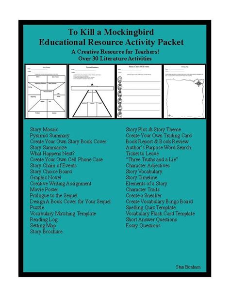 To Kill Mockingbird Activity Packet Answers