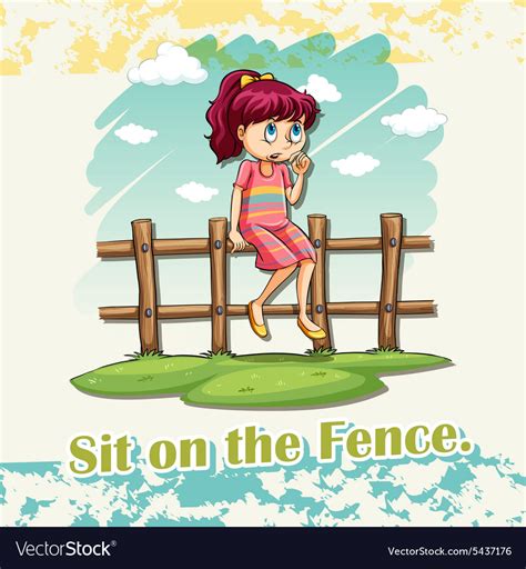 to sit on the fence - idioms4you.com