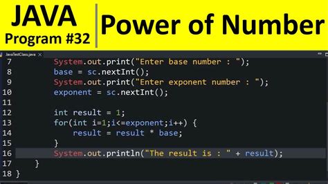 To The Power In Java