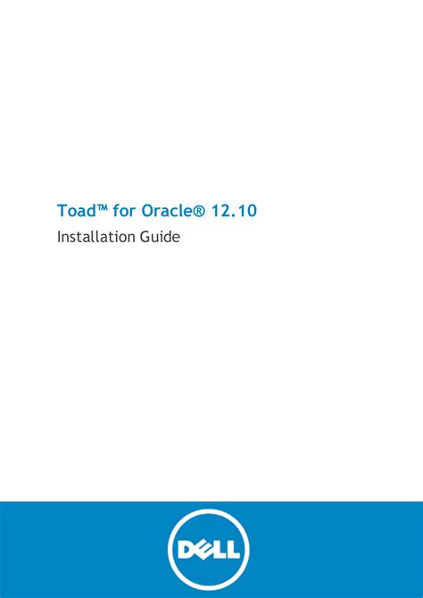 Download Toad Installation Guide 