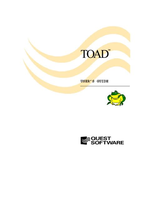 Download Toad User Guide For Beginners 