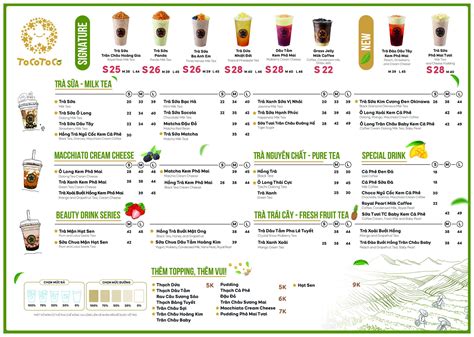 tocotoco menu | Danh mc sn phm ToCoToCoTea