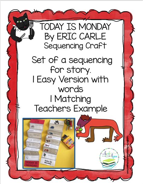 Today Is Monday Sequencing Activity Lesson Plan Source Sequencing Activities For Third Grade - Sequencing Activities For Third Grade