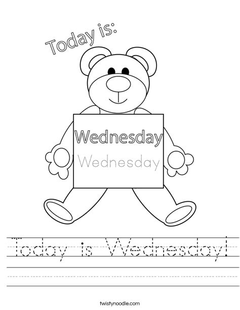 Today Is Wednesday Worksheet Live Worksheets Today Is Worksheet - Today Is Worksheet