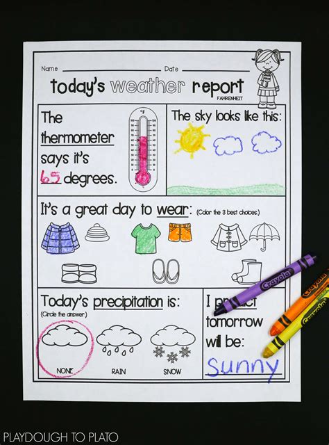 Today S Weather Report Worksheet Preschool   Today X27 S Weather Super Teacher Worksheets - Today's Weather Report Worksheet Preschool