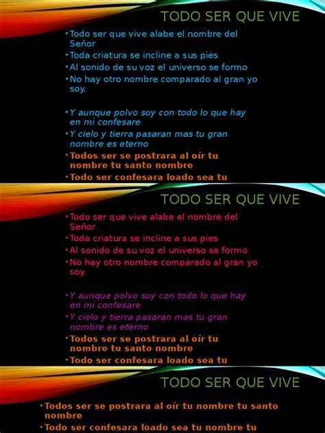 Todo Ser Que Vive