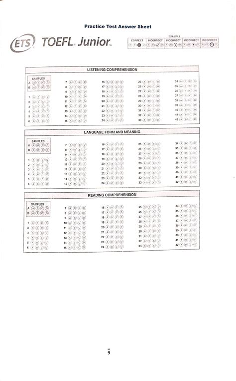 Toefl Junior Practice Test