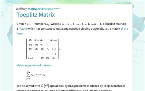 toeplitz matrices numpy