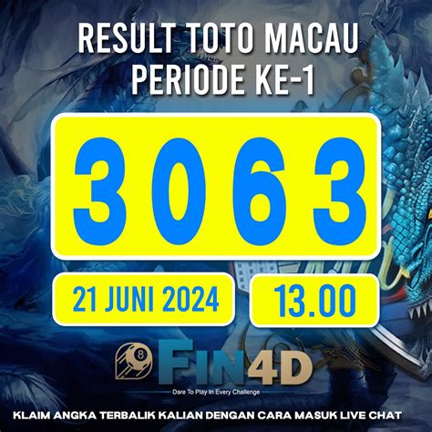 TOGEL TOTO MACAU 4D - Live Draw Macau, Result Macau, Live Draw Toto Macau, Live