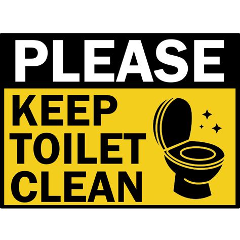 Toilet Bowl Sign