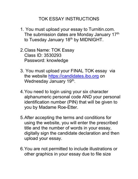 Read Tok Essay Guidelines 