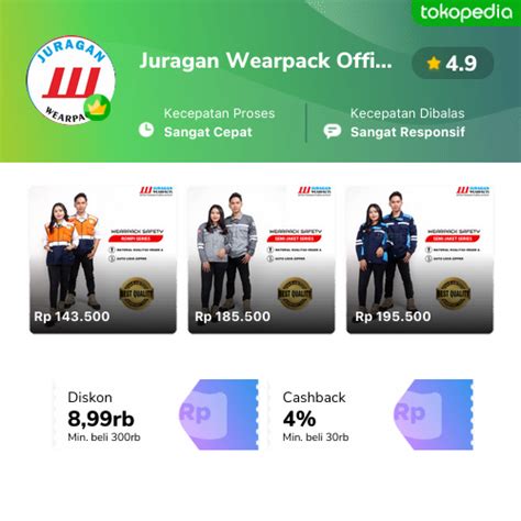 Toko Juragan Wearpack Official Online Tokopedia Toko Wearpack - Toko Wearpack