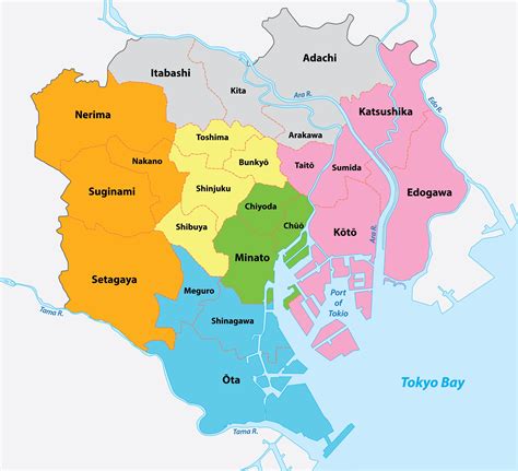 Tokyo On A Map Of Japan