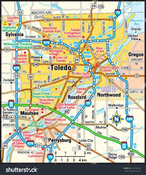 toledo ohio map