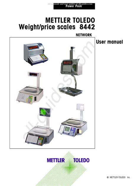 toledo scale model 8427 user manual