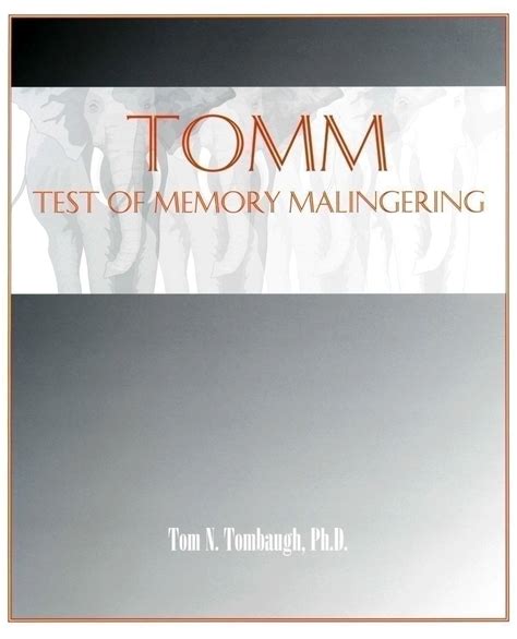 tom test of memory malingering 2