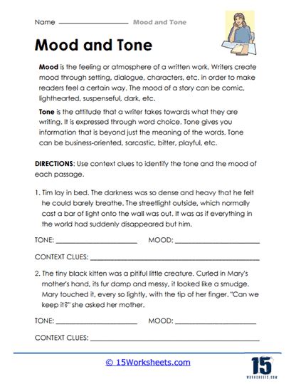 Tone And Mood Worksheet Live Worksheets Tone And Mood Worksheet Answer Key - Tone And Mood Worksheet Answer Key
