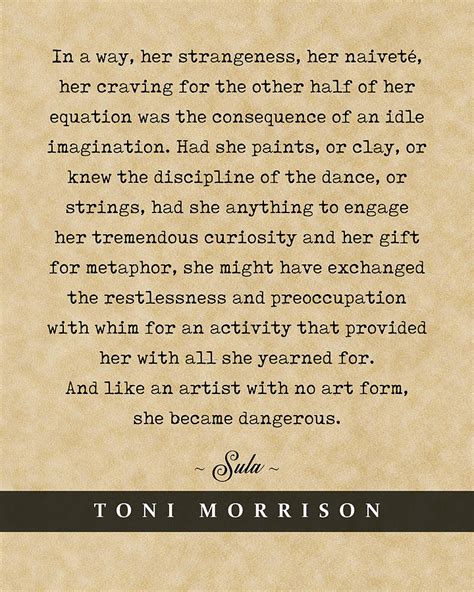 toni morrison biography sula quotes