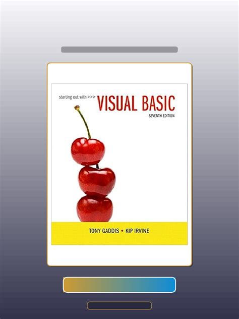 Tony Gaddis Visual Basic Program Challenge Solutions