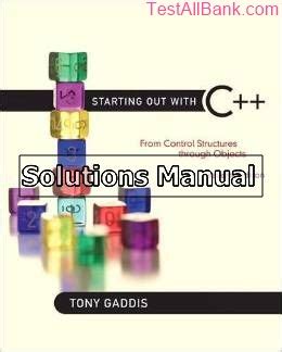 Read Tony Gaddis C Solutions 