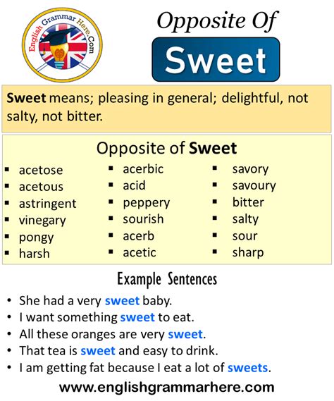 too sweet meaning in english