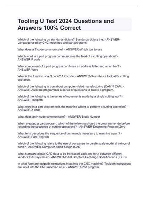 Tooling U Answers