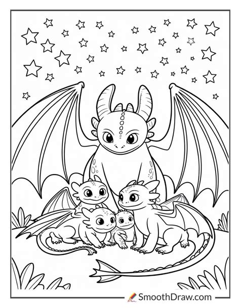 toothless coloring pages