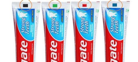 toothpaste color codes