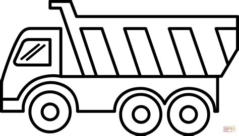 Top 10 Free Printable Dump Truck Coloring Pages Simple Dump Truck Coloring Pages - Simple Dump Truck Coloring Pages