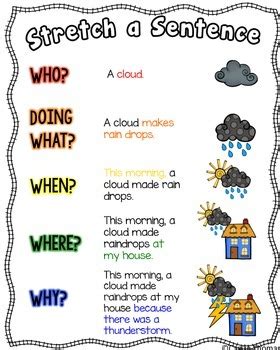 Top 10 Stretching Sentences Ideas And Inspiration Stretch A Sentence Worksheet - Stretch A Sentence Worksheet
