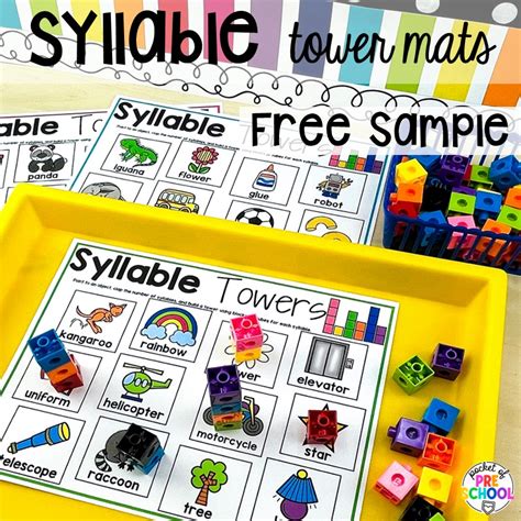 Top 17 Fun Syllable Activities For Preschool Syllable Worksheets For Kindergarten - Syllable Worksheets For Kindergarten