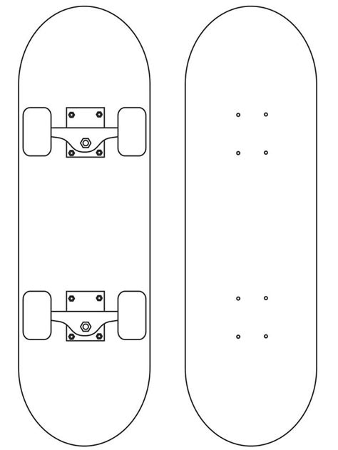 Top And Bottom Skateboard Coloring Page Free Printable Tops And Bottoms Printables - Tops And Bottoms Printables