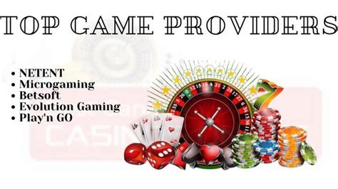 top casino game providers sdij canada