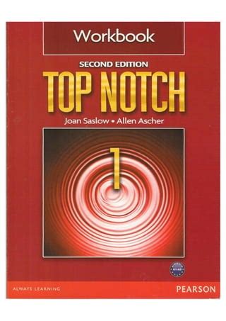 Top Notch 1 Workbook Second Edition