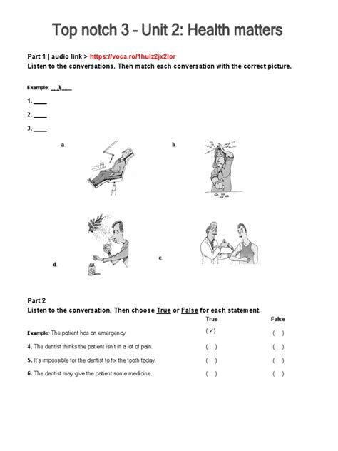 top notch 3 achievement test unit 1