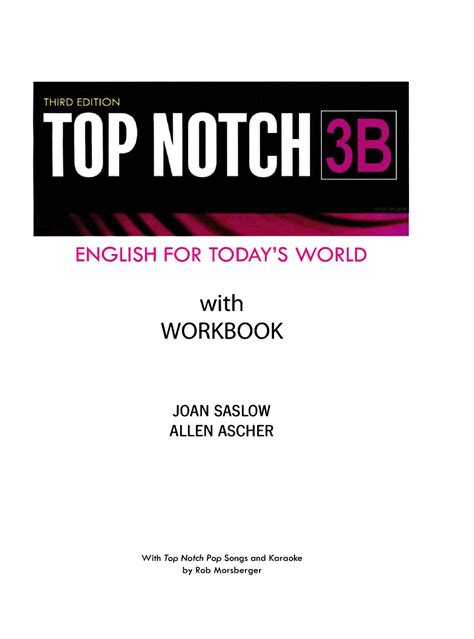Top Notch 3b Workbookanswer Unit 9