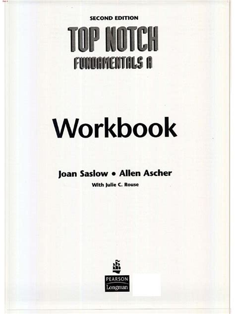 Top Notch Workbook Second Edition Resuelto Gratuito