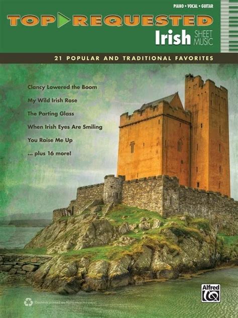 top requested irish sheet music 23 popular and tra