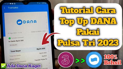 TOP UP DANA PAKAI PULSA 🎬 Tukar Pulsa ke DANA; Dijamin Berhasil dan Mudah