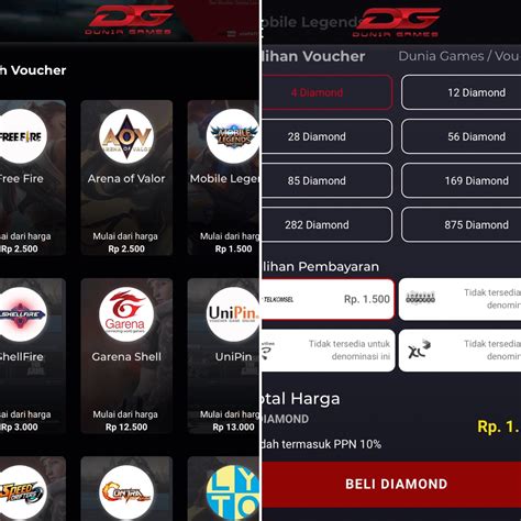 TOP UP ML DUNIA GAME 🏆 Cara Top Up Diamond Mobile Legends Pakai Pulsa - Dunia Games