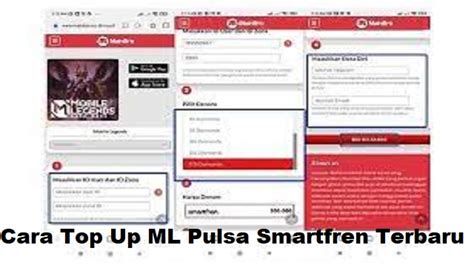 TOP UP ML PAKAI PULSA SMARTFREN 👜 CARA TOP UP DIAMOND MOBILE LEGENDS PAKAI PULSA