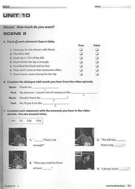 Full Download Top Notch 1 Second Edition Unit 10 